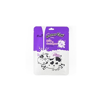 РАЗГЛАЖИВАЮЩАЯ ТКАНЕВАЯ МАСКА ДЛЯ ЛИЦА МОЛОКО И КОЛЛАГЕН 38ML / SMOOTHING FACIAL MASK MILK COLLAGEN MOTHER COW 38 ML