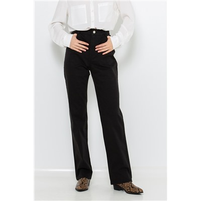Pantalón recto Negro