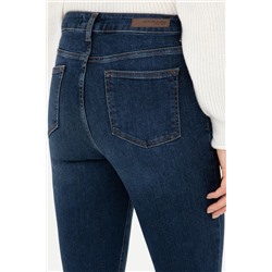 Kadın Koyu Mavi Jean Pantolon