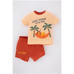 Defacto Erkek Bebek Aslan Baskılı Kısa Kollu Penye Pijama Takımı A6601A523HS