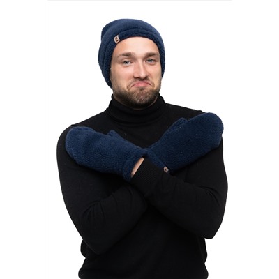 Варежки меховые NEW ИНДИГО