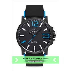 Aqua Di Polo 1987 Erkek Siyah Slikon Erkek Kol Saati Apsv1-a5291-es133 APSV1-A5291-ES133