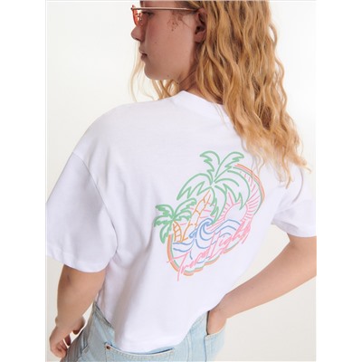 Bluse im T-Shirt-Stil