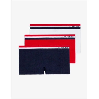 5 PACK SIGNATURE STRIPE SEAMLESS BOY SHORTS