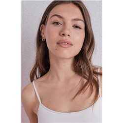 Sujetador top algodón copas extraíbles blanco