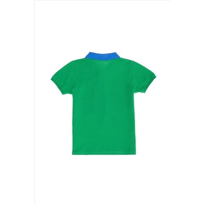 Erkek Çocuk Yeşil Polo Yaka Tişört