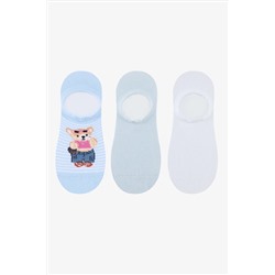 Penti, 3 Çift Pamuklu Teddy Bear Ayı Sneaker Çorap