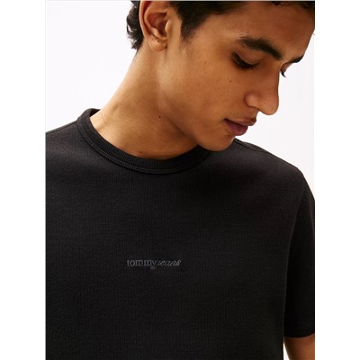Tommy Jeans Waffle Knit Logo T-Shirt