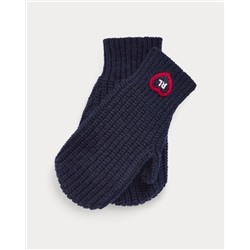 Heart-Patch Wool-Blend Mittens