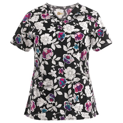 WonderWink Scrubs WonderFLEX Petal Pizzazz Print Top