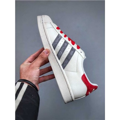CLOT x Adida*s Originals Superstar ”Золотой год змеи" от кобренда Shell Head из мягкой кожи классического белого цвета арт. 120125