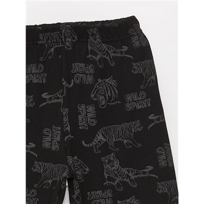 LC Waikiki Bisiklet Yaka Baskılı Uzun Kollu Erkek Çocuk Pijama Takımı, LCW Kids                                            
                                            Bisiklet Yaka Baskılı Uzun Kollu Erkek Çocuk Pijama Takımı
