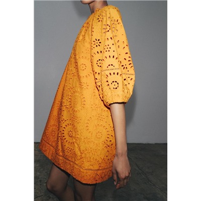 ZW COLLECTION EMBROIDERED SHORT DRESS