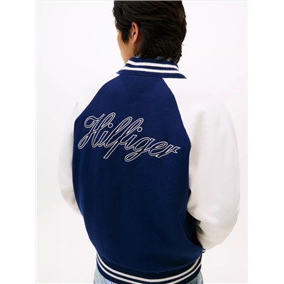 Knit Varsity Bomber