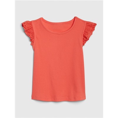 Toddler Eyelet Flutter T-Shirt