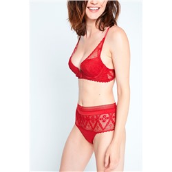 Braguita de talle alto Escape Rojo