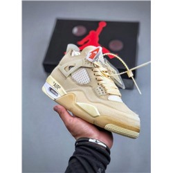 Кроссовки Off-White x Air Jorda*n 4 Retro "Cream/Sail"