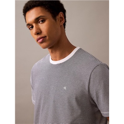 Smooth Cotton Stripe Classic T-Shirt