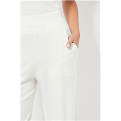 Pantalón cintura alta - Blanco