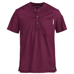 UA Advantage STRETCH Men's 2-Pocket Short Sleeve Henley Scrub Top