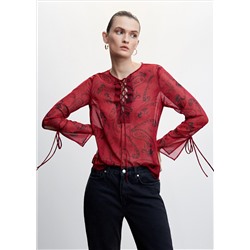 Blusa paisley lazos