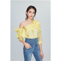 Top Amarillo claro