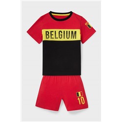 Shorty-Pyjama - Bio-Baumwolle - 2 teilig