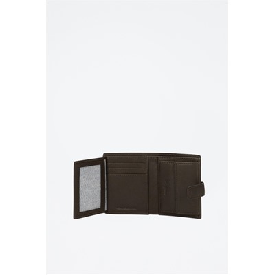 Cartera de piel Striking Marrón