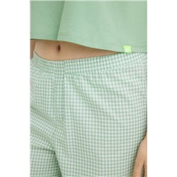 Pijama 100% algodón cuadro vichy verde