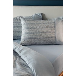 Pansy %100 Pamuk King Size Madame Coco Crep Baskılı Nevresim Takımı - Turkuaz