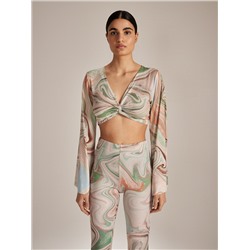 Bluse, gemustert