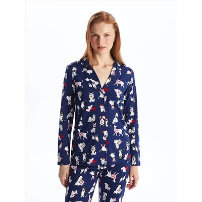 LC Waikiki Gömlek Yaka Desenli Uzun Kollu Kadın Pijama Takımı, LCW DREAM                                            
                                            Gömlek Yaka Desenli Uzun Kollu Kadın Pijama Takımı