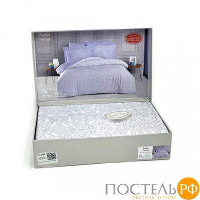 Постельное белье "Карвен" Digital print Эксклюзив Тенсел евро N128-T015