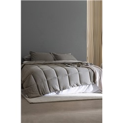 Meleni Tek Kişilik Comforter Set - Kahverengi