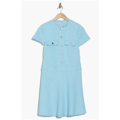 Short Sleeve Hopsack Weave Dress Tommy Hilfiger