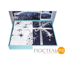 Постельное белье "Карвен" ранфорс 1,5 спальн. Glare Navy Blue