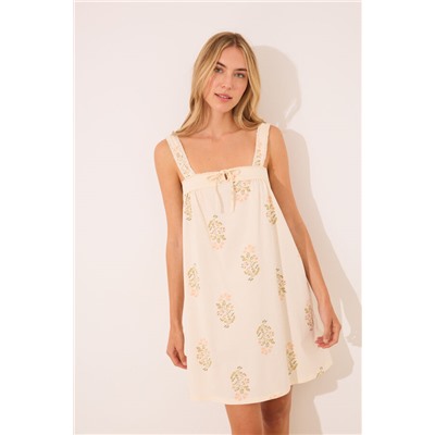 Camisón midi tirantes algodón