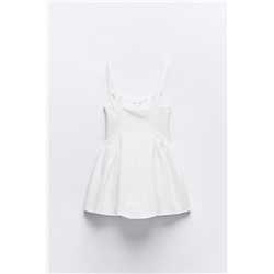SHORT TRENCH DRESS WITH TIE