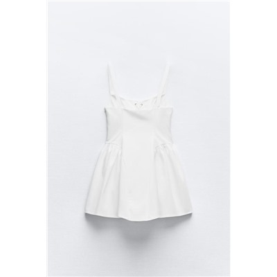 SHORT TRENCH DRESS WITH TIE