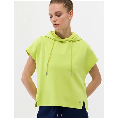 Yeşil Oversize Kapüşonlu Sweatshirt