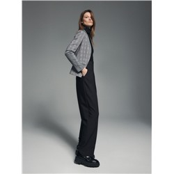 Karierter Blazer aus Jersey