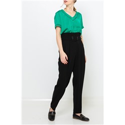 Pantalón carrot Negro