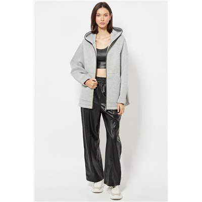 Sudadera con capucha - Gris jaspeado