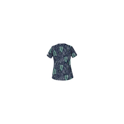 UA Tribal Palm Navy Print Scrub Top