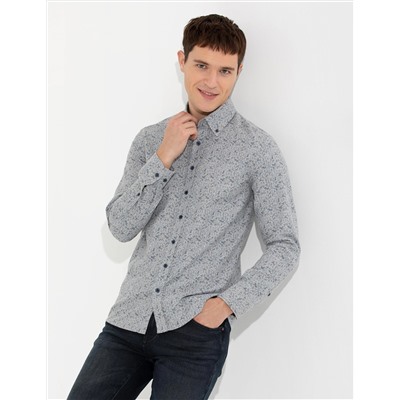 Mavi Slim Fit Uzun Kollu Gömlek
