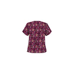 UA Holiday Sweets Wine Scrub Top