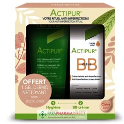 Noreva Actipur - Coffret Rituel Anti-Imperfections - BB Crème Claire 30ml + Gel Dermo-Nettoyant 100ml OFFERT