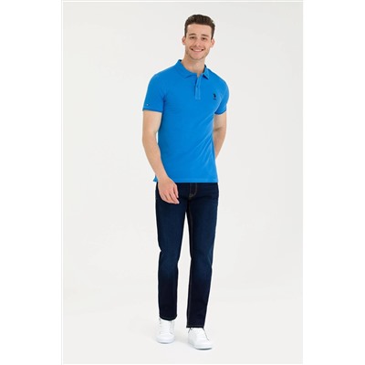 Erkek Saks Basic Polo Yaka Tişört