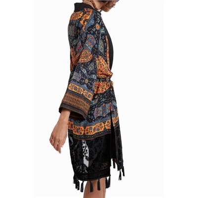 Kimono étnico borlas