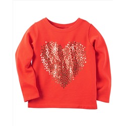 French Terry Gold Heart Top